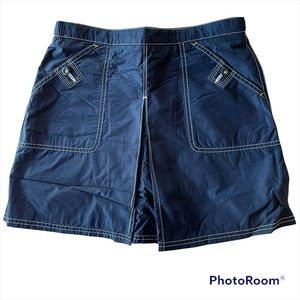 Lands’ End Sunlife Skort School Uniform Skirt Navy Size 16